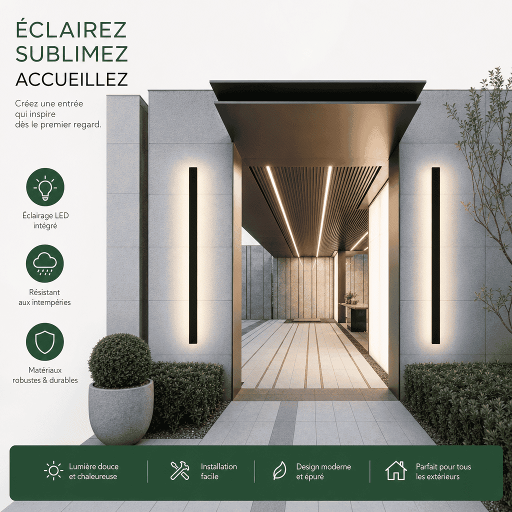 Applique murale extérieur étanche led Jardin d'Orée 