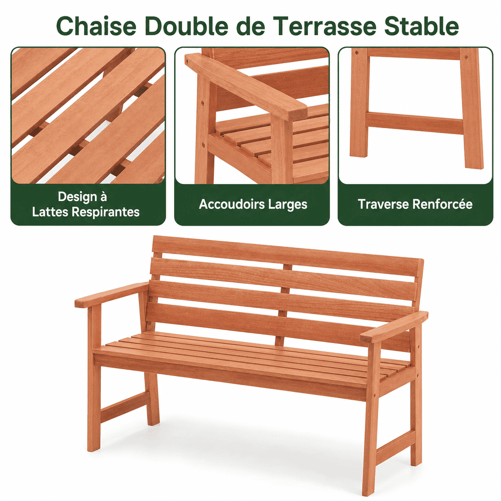 Bancs de jardin en bois Jardin d'Orée 