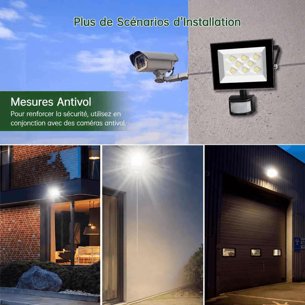 Projecteur led extérieur avec détecteur Jardin d'Orée 