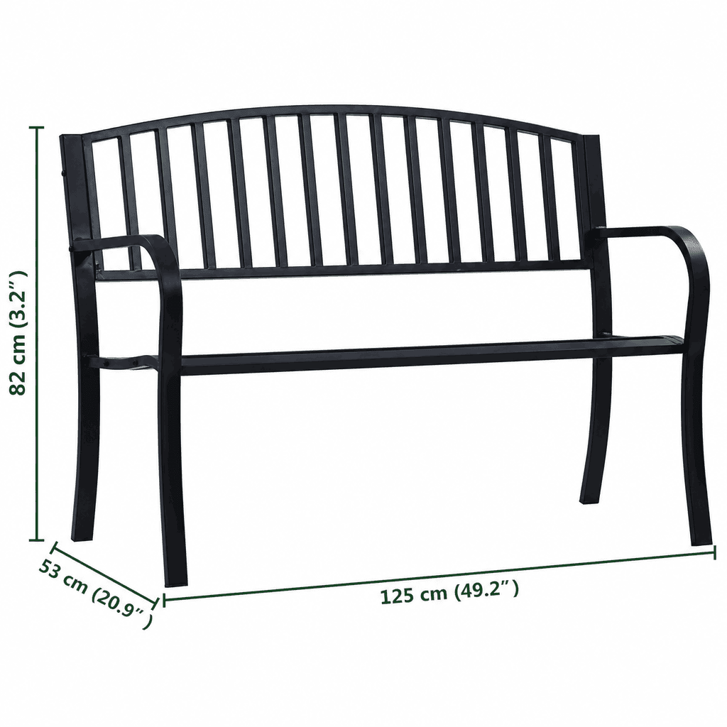 Banc de jardin métal Jardin d'Orée 