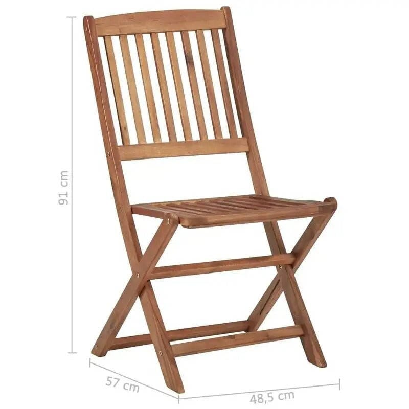 Chaises de jardin acacia Jardin d'Orée 