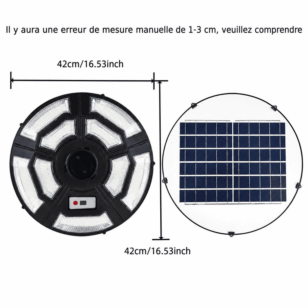 Lampadaire solaire extérieur sur pied Jardin d'Orée 