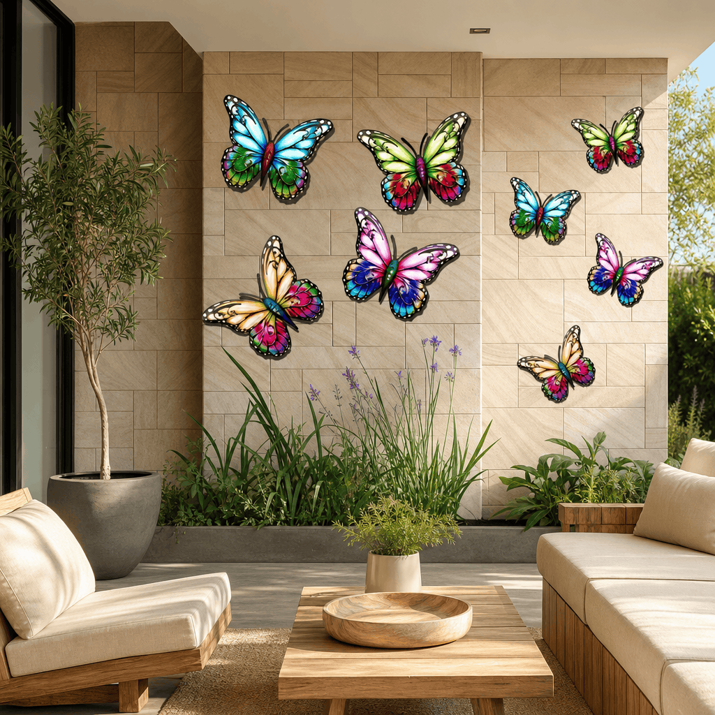Papillon décoration murale extérieure Jardin d'Orée 