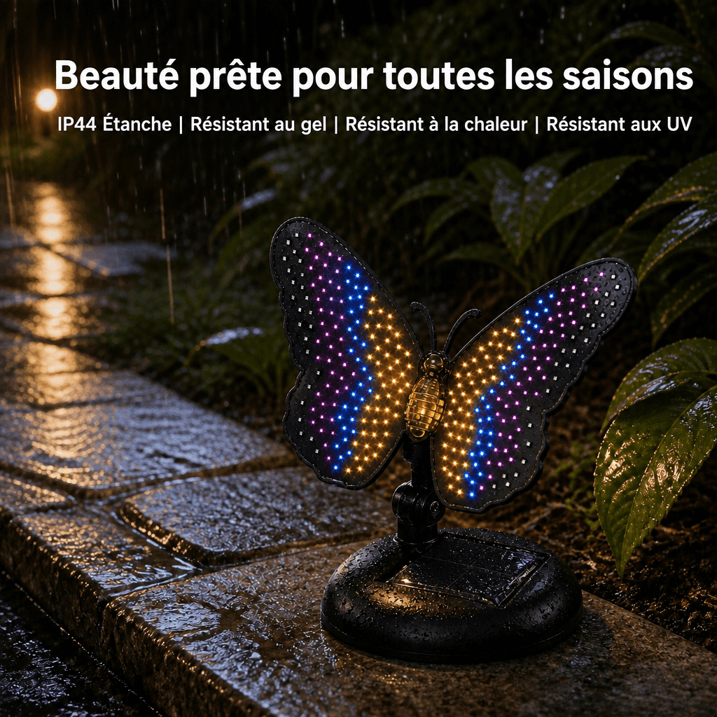 Papillon LED solaire Jardin d'Orée 