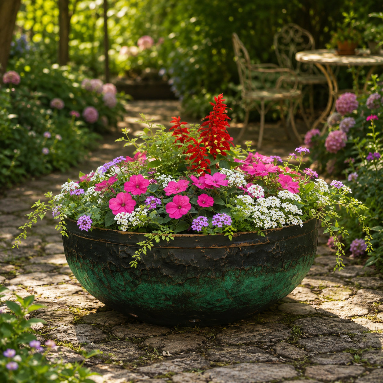 Pot de fleur vasque XXL