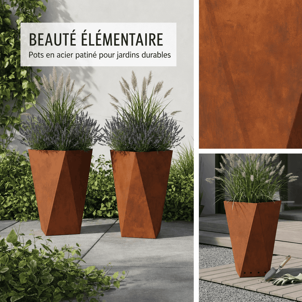 Pots de fleurs grande taille extérieur Jardin d'Orée 
