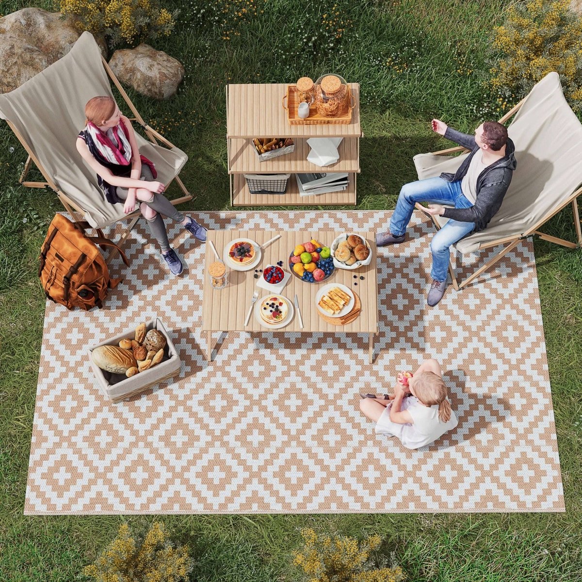 Rectangulaire tapis d'extérieur Jardin d'Orée 
