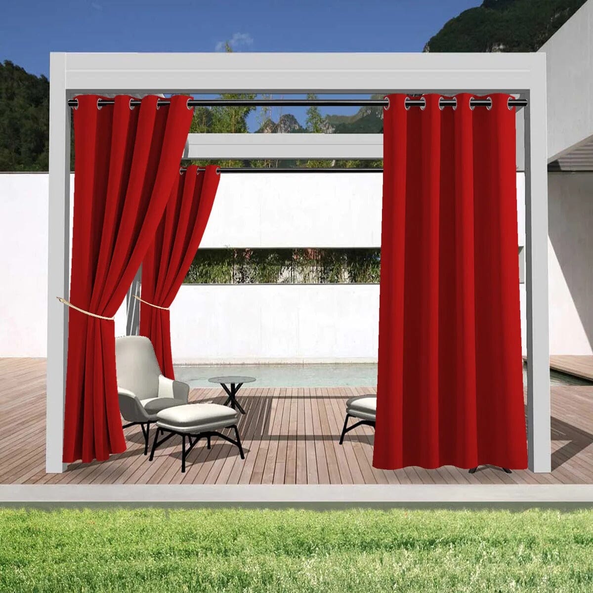 Rideau exterieur pour pergola Jardin d'Orée 