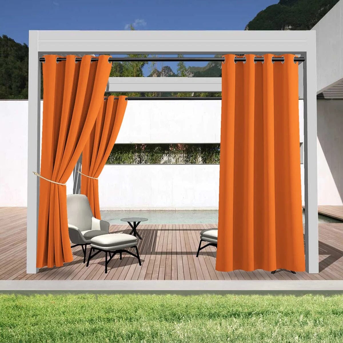 Rideau exterieur pour pergola Jardin d'Orée 