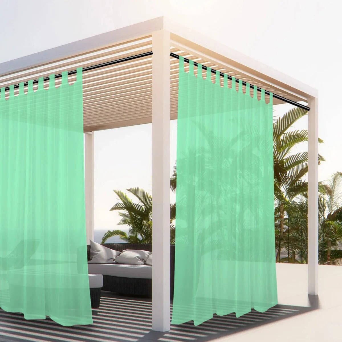 Rideau pour pergola extérieur Jardin d'Orée 