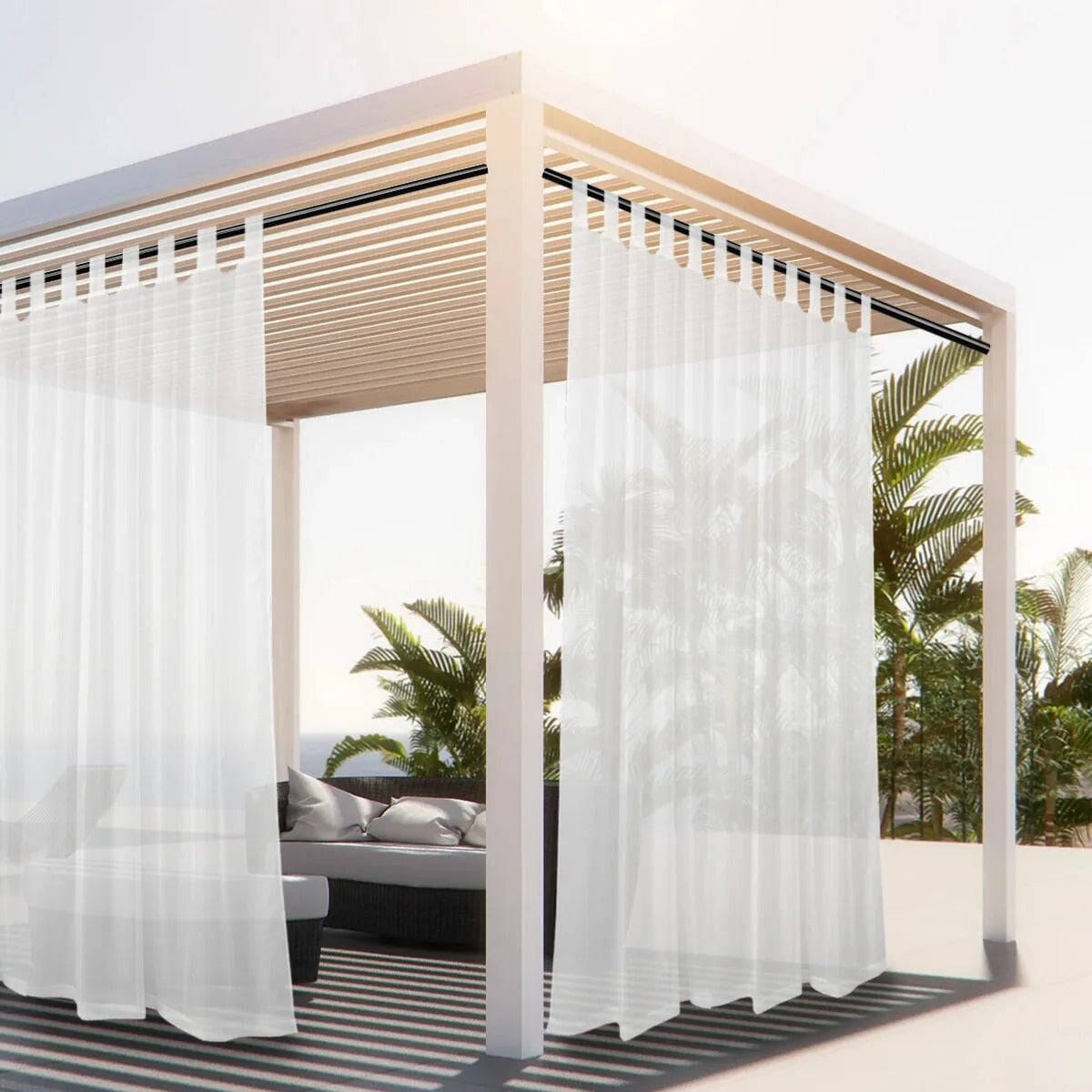 Rideau pour pergola extérieur Jardin d'Orée 