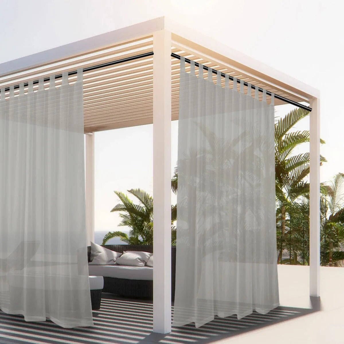 Rideau pour pergola extérieur Jardin d'Orée 