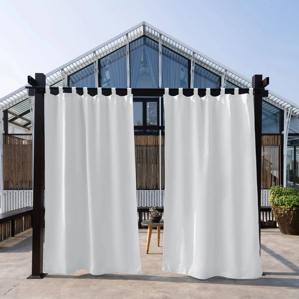 Rideaux extérieur pour pergola Jardin d'Orée 