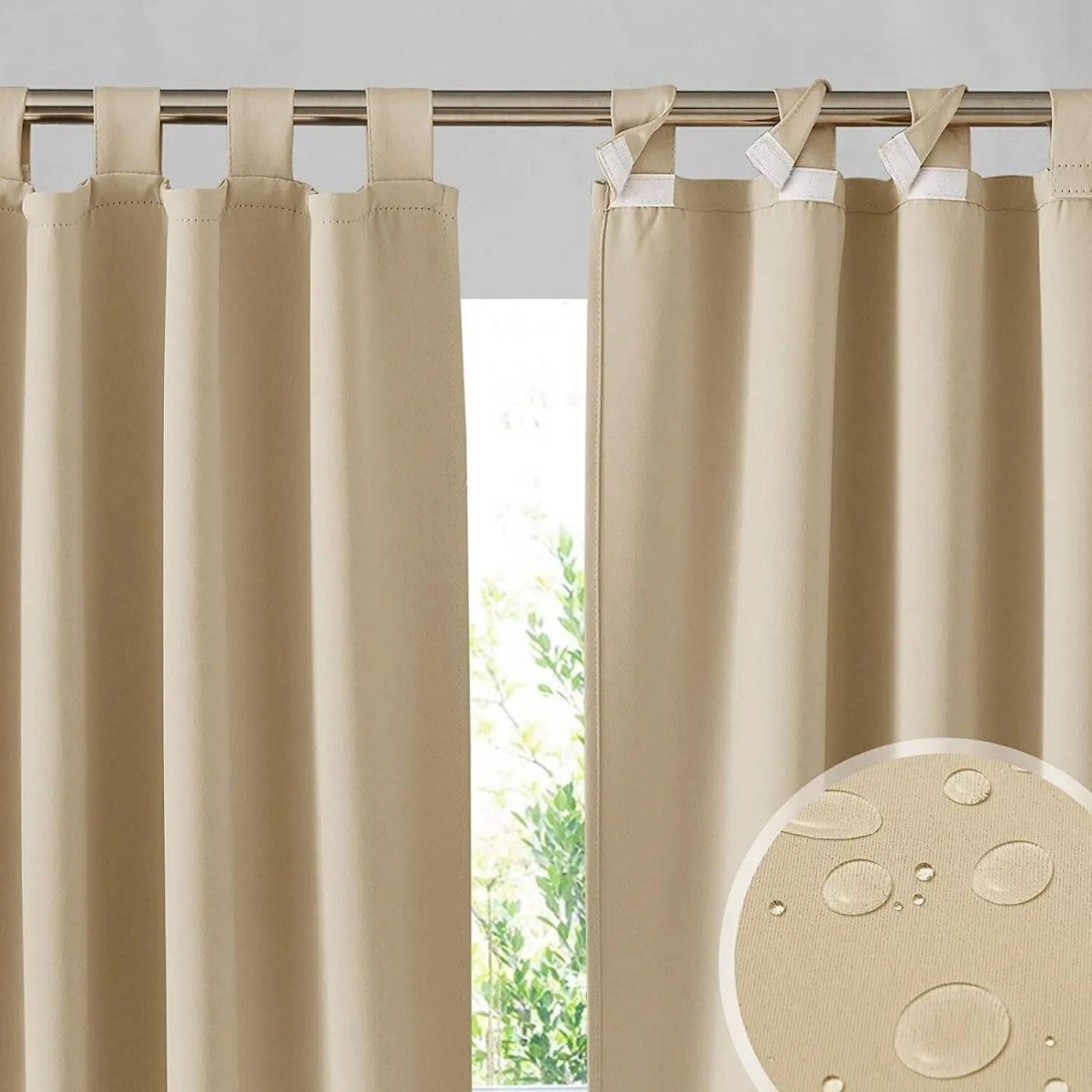 Rideaux extérieur pour pergola Jardin d'Orée 