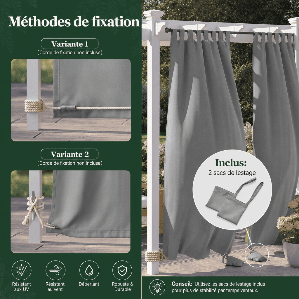 Rideaux pour extérieur Jardin d'Orée 
