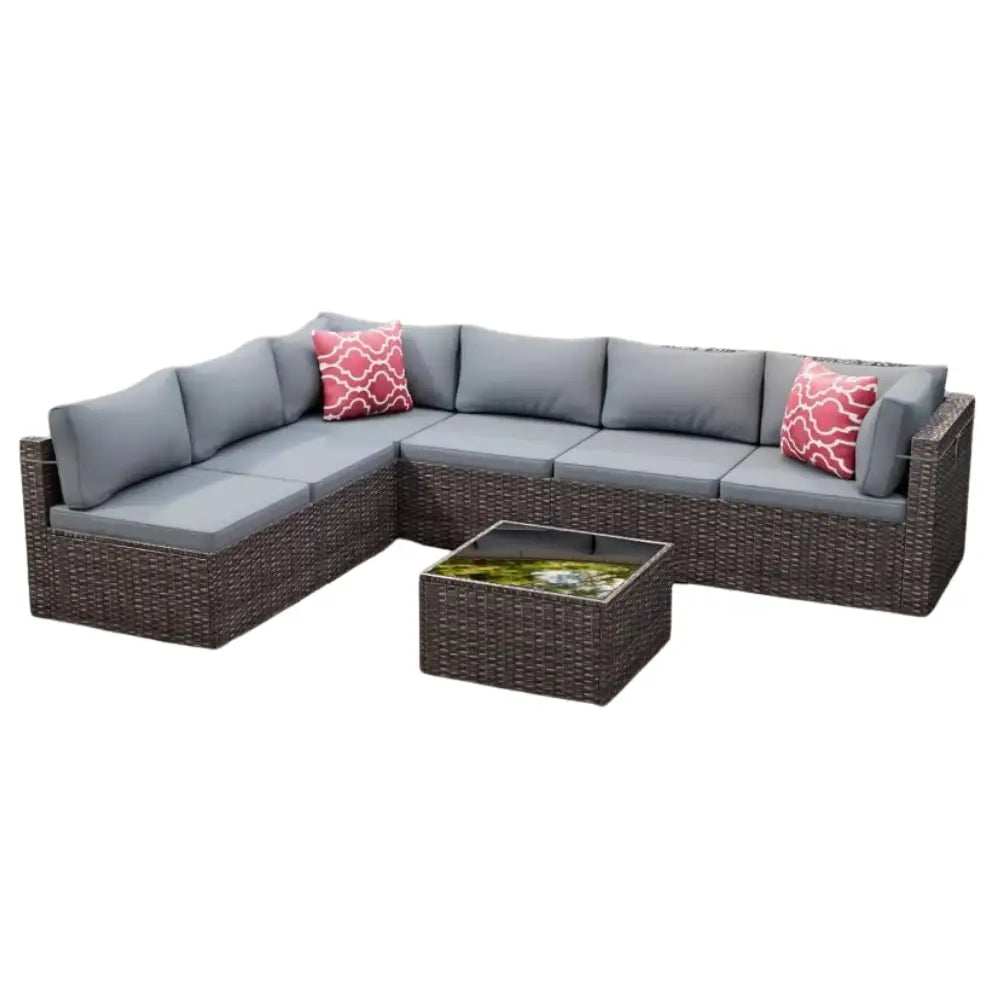 Salon de jardin résine tressée 6 places