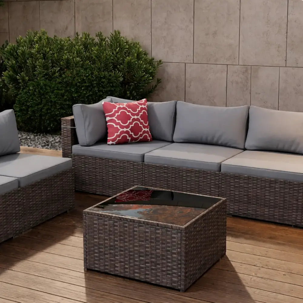 Salon de jardin résine tressée 6 places