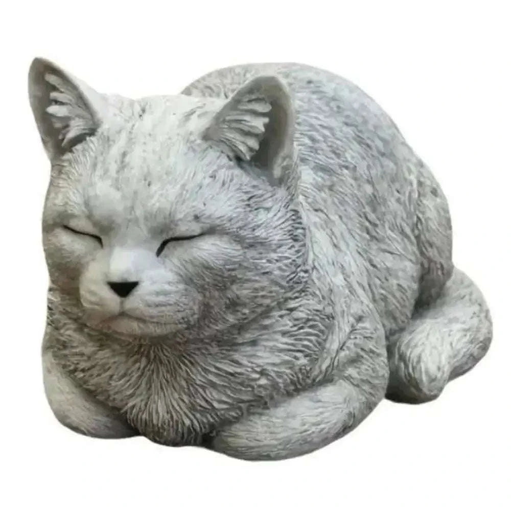 Statue chat de jardin