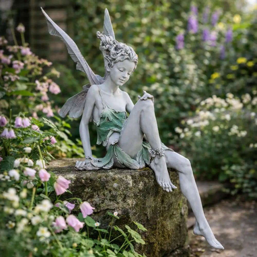 Statue de jardin fée