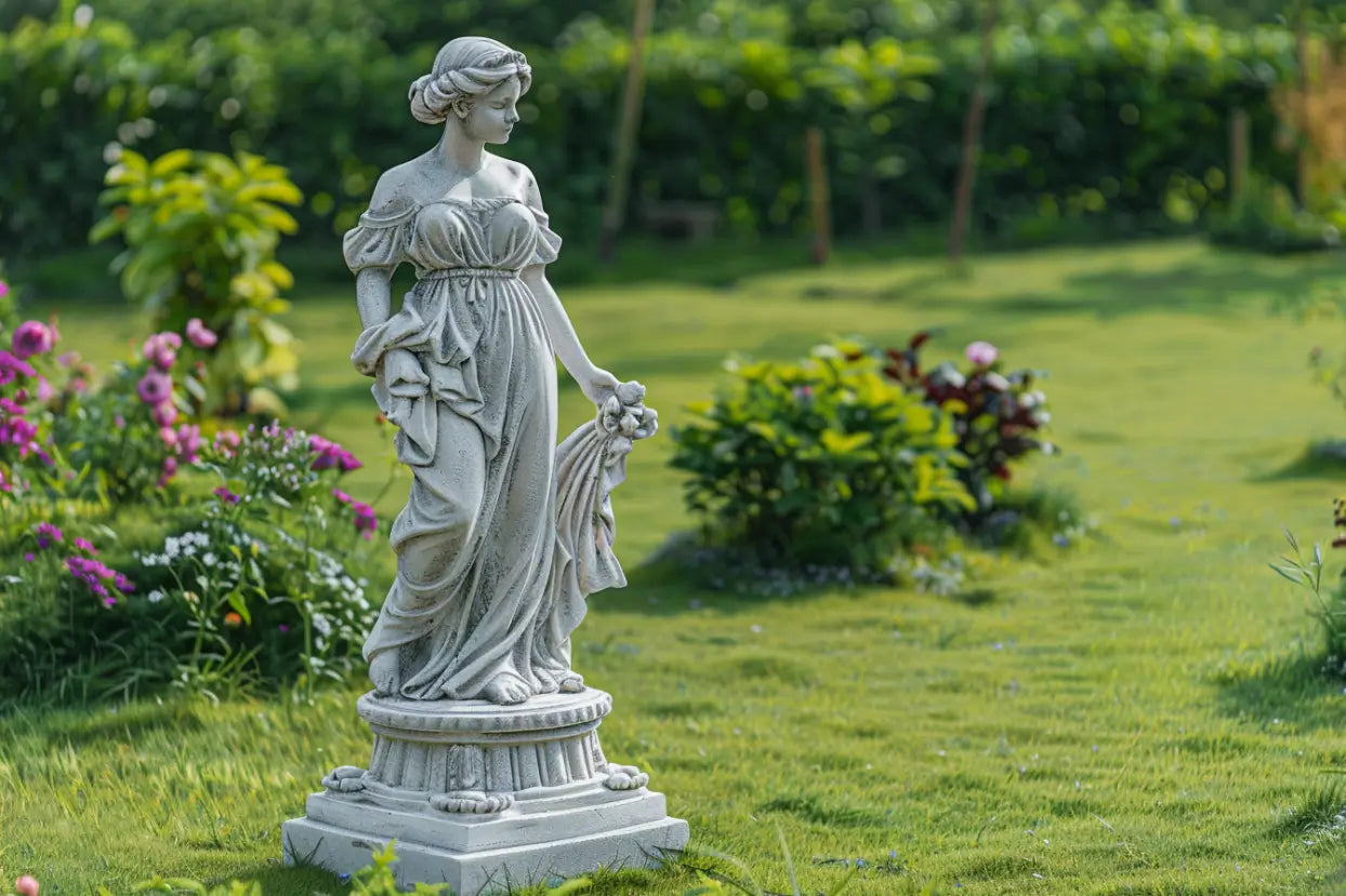 Décoration de jardin élégante avec éléments décoratifs en extérieur