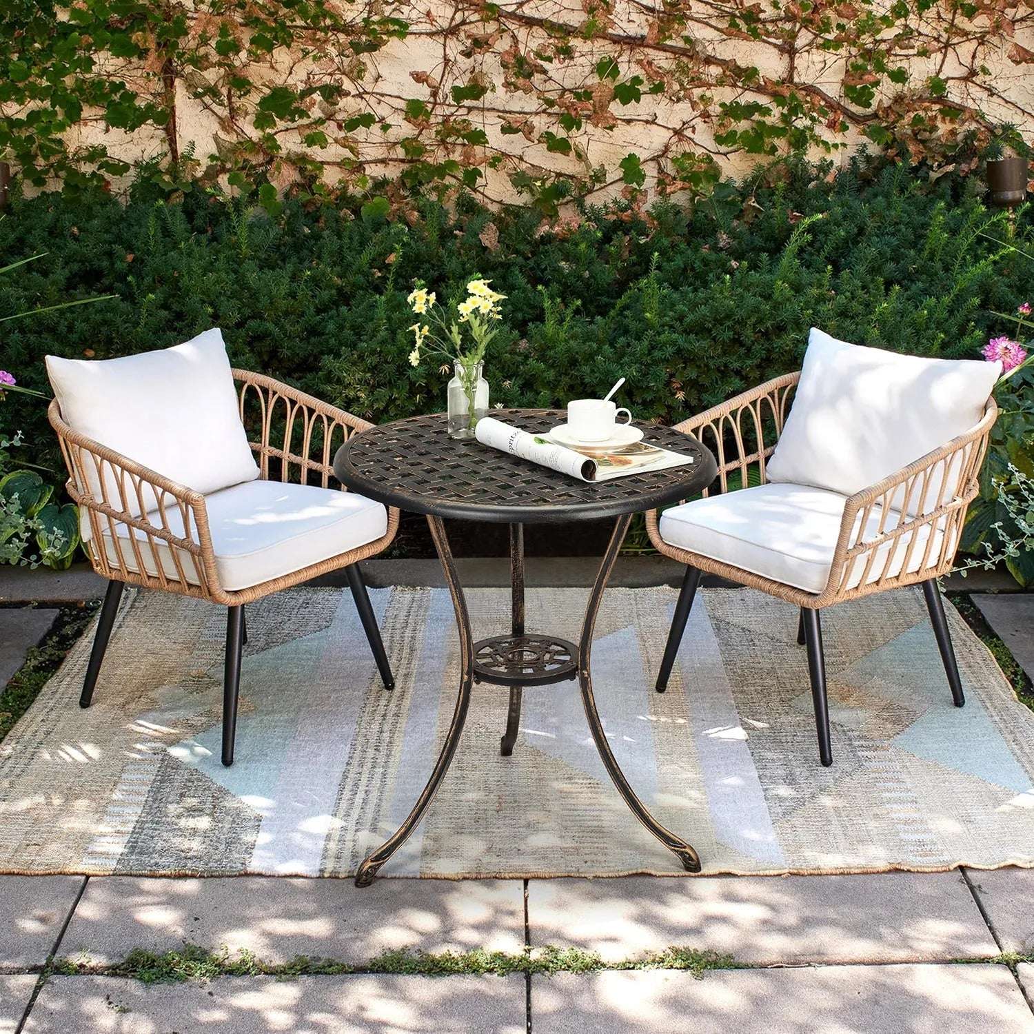 Table de jardin ronde aluminium Jardin d'Orée