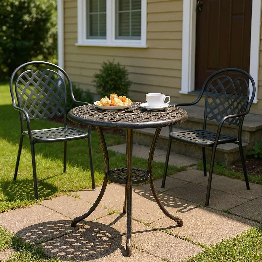 Table de jardin ronde aluminium Jardin d'Orée