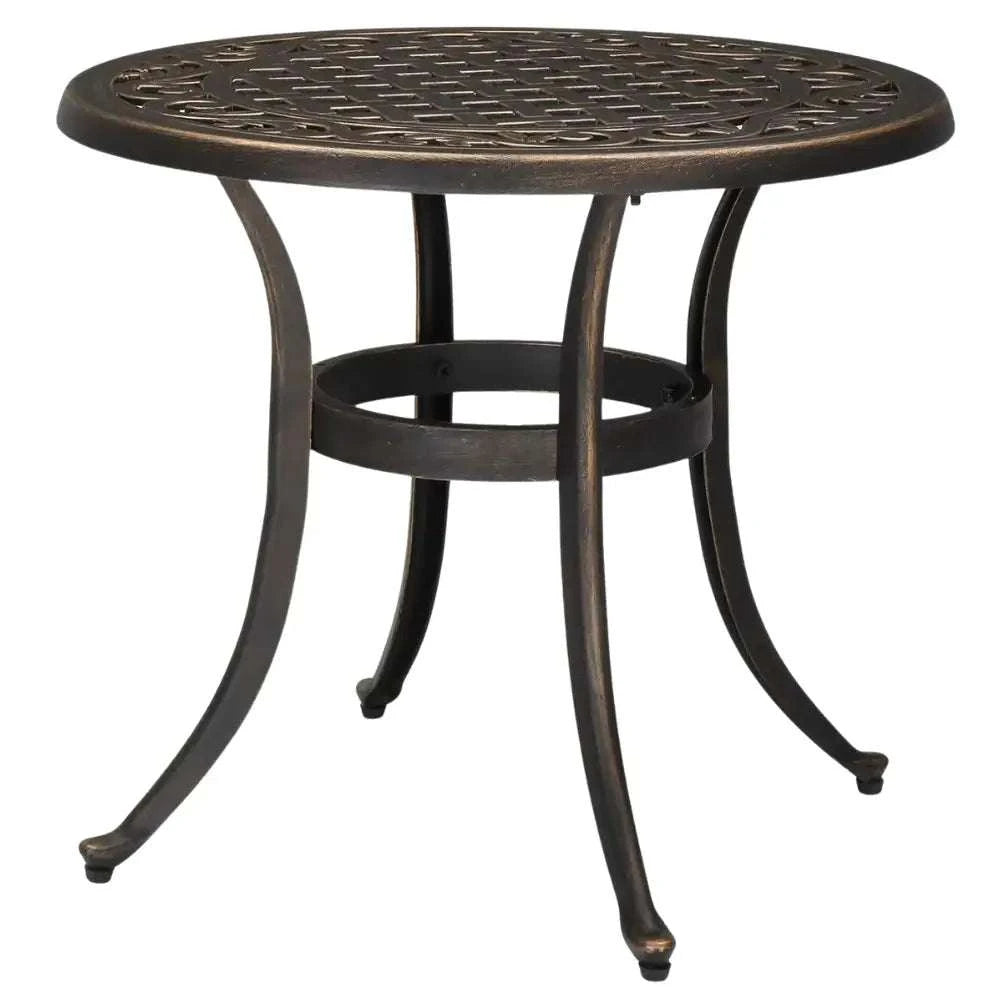 Table ronde de jardin aluminium