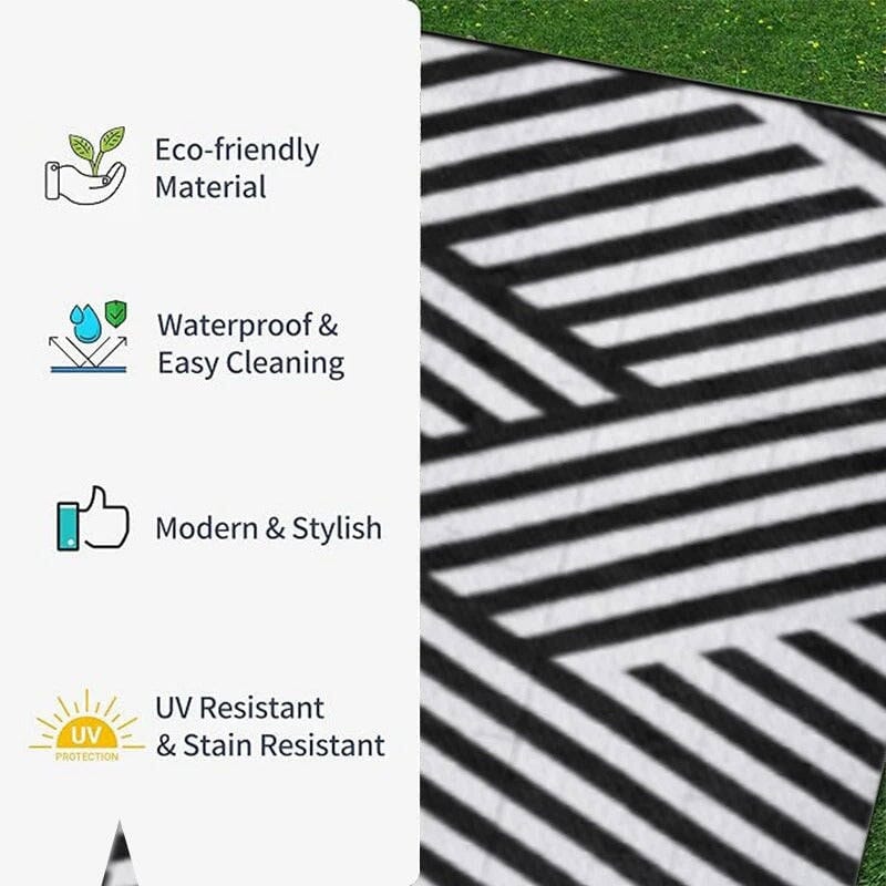 Tapis d'extérieur resistant a la pluie Jardin d'Orée 