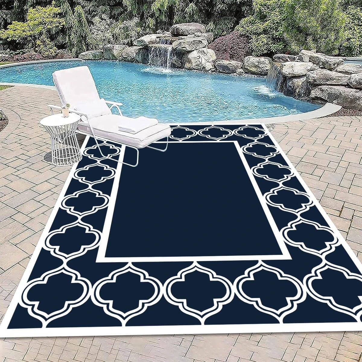 Tapis d'extérieur resistant a la pluie Jardin d'Orée 