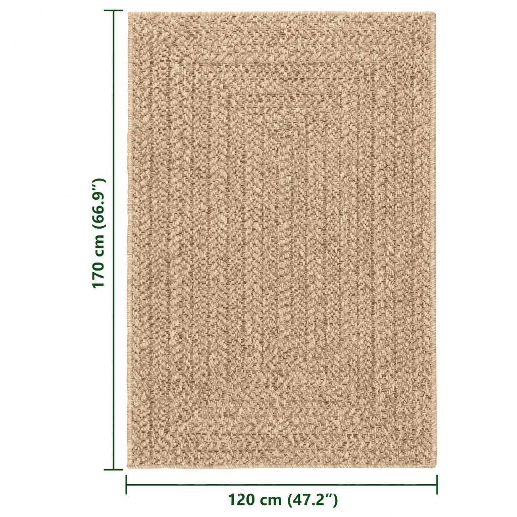 Tapis d'extérieur tressé rectangulaire Jardin d'Orée 