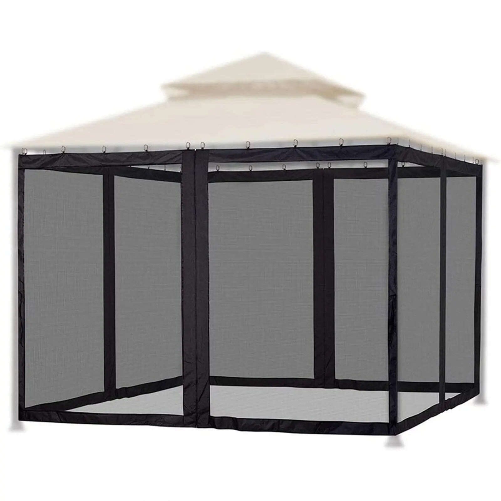 Tonnelle de jardin avec moustiquaire et rideaux Jardin d'Orée 
