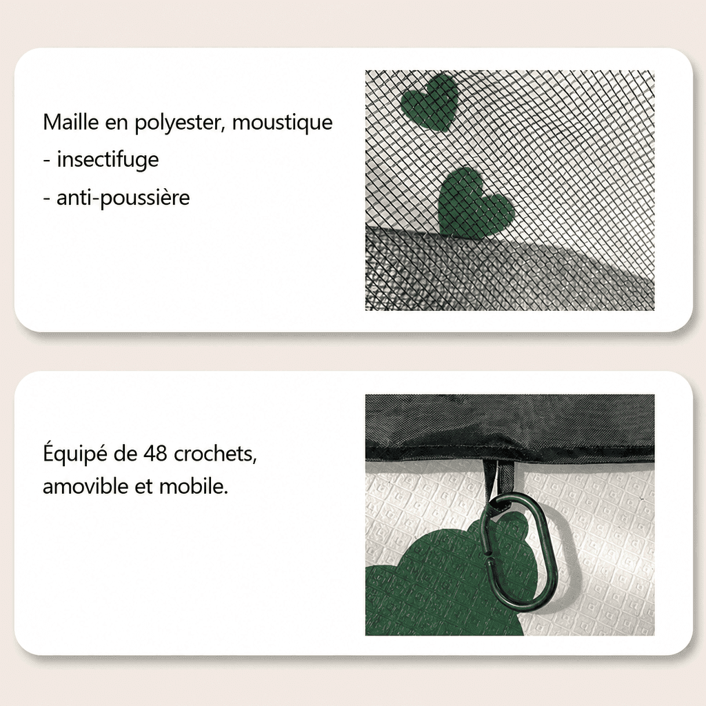 Tonnelle de jardin avec moustiquaire et rideaux Jardin d'Orée 